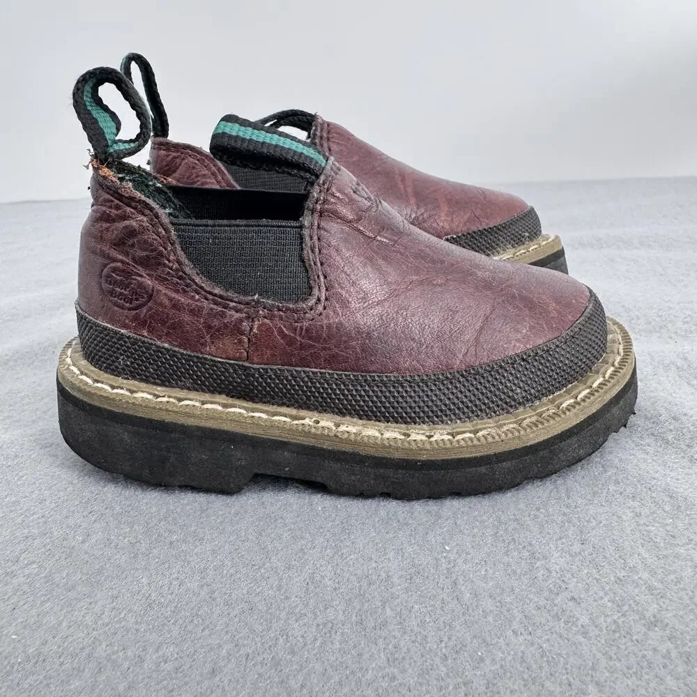 Georgia Giant Romeo Shoes Kids Size 5 Toddler Brown Leather Slip on Casual GR14